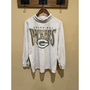 Vintage GreenBay Packers Long Sleeve Shirt Grey Size‎ Large